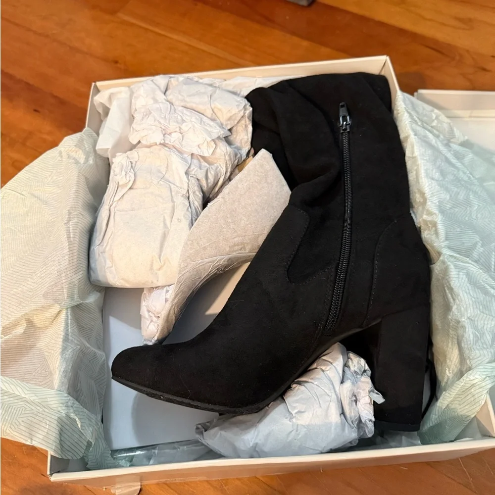 Black Over-the-Knee Women's Boots